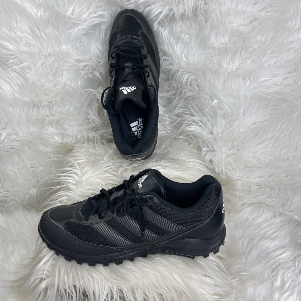 Adidas Turf Football Cleats Mens 15M Black Turf Hog LX Low G67096 Lace U…